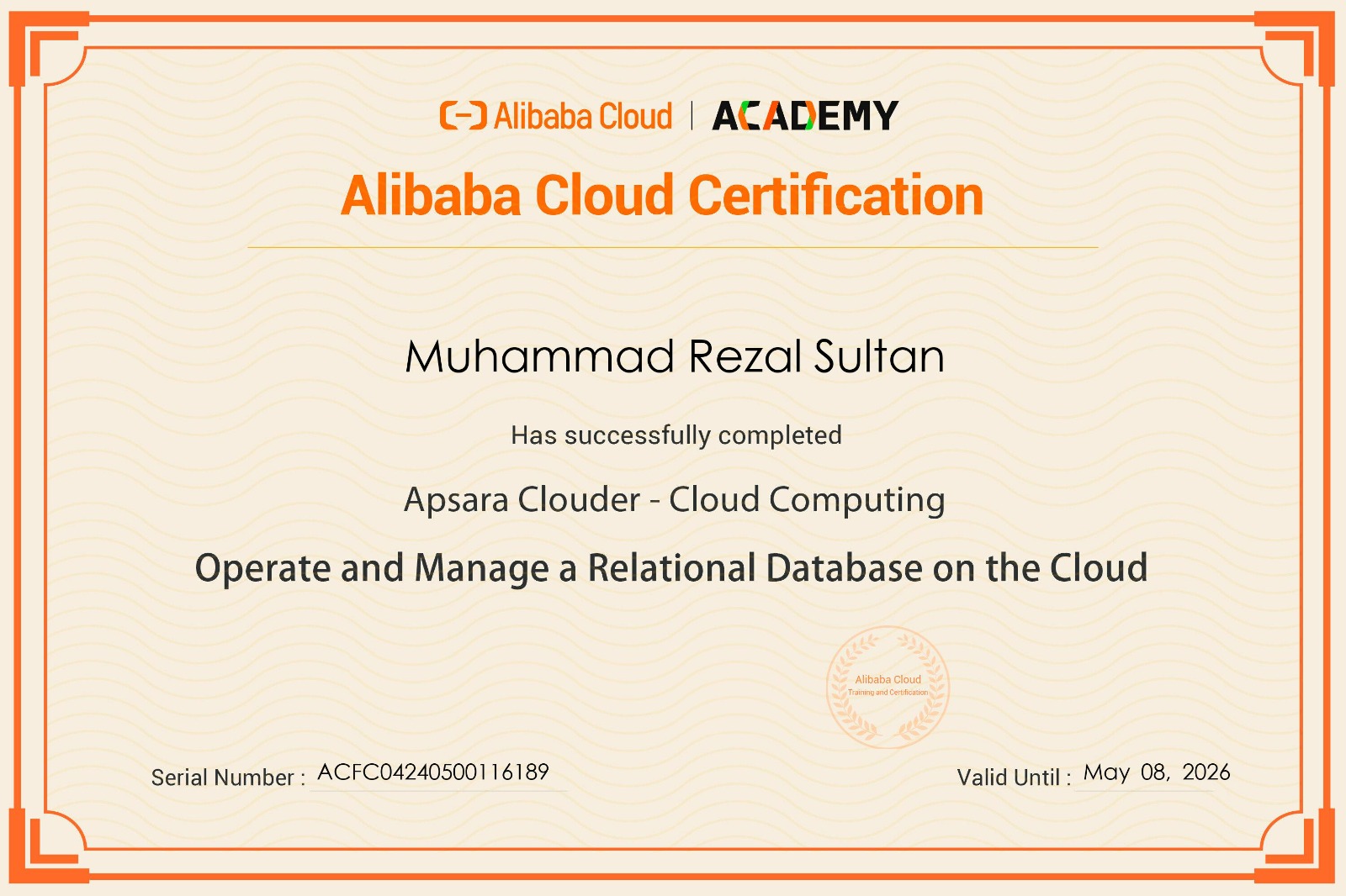 Operate and Manage a Relational Database on the Cloud